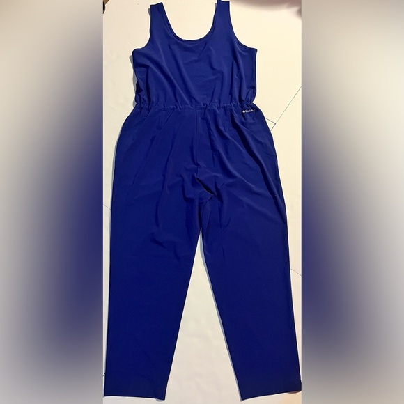 Columbia Women's Blue Anytime Tank Jumpsuit w Pockets Size XXL New with Tags NWT - Picture 15 of 16